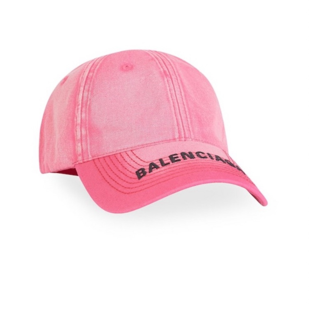 💯% Authentic! Brand New! Balenciaga Cap in Pink size L - Picture 4 of 5
